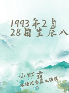 1993年2月28日生辰八字