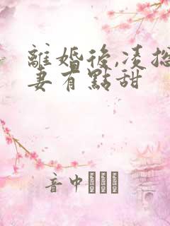 离婚后,凌总追妻有点甜