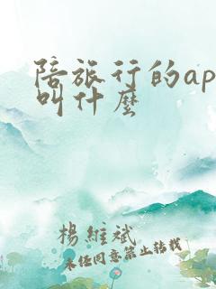 陪旅行的app叫什么