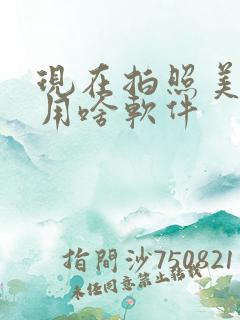 现在拍照美颜都用啥软件