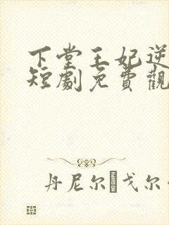 下堂王妃逆天记短剧免费观看 下堂王妃逆天记短剧免费观看
