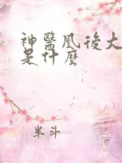 神医凰后大结局是什么