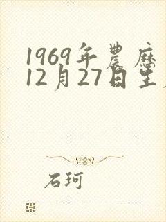 1969年农历12月27日生辰八字