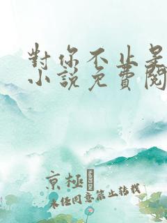 对你不止是喜欢小说免费阅读 对你不止是喜欢小说免费阅读