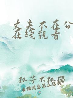 丈夫不在公迫我在线观看