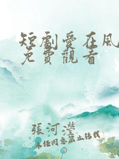 短剧爱在风雨后免费观看