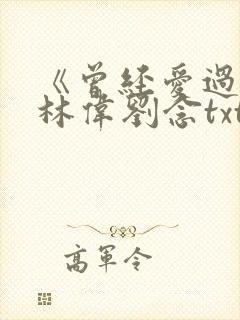 《曾经爱过我》林伟刘念txt