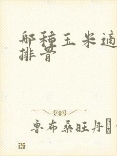 哪种玉米适合炖排骨