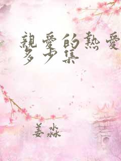 亲爱的热爱的有多少集