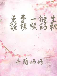 免费一键生成小说视频的软件