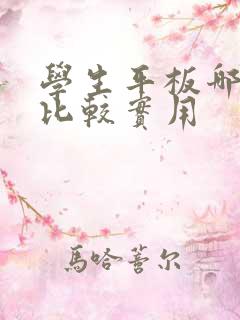 学生平板哪一款比较实用
