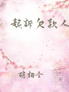 起诉欠款人