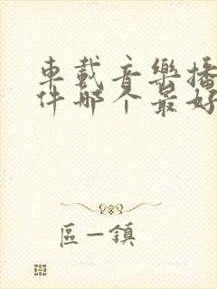 车载音乐播放软件哪个最好