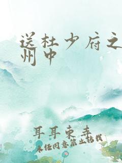送杜少府之任蜀州中