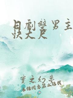 日剧双男主车速快大尺