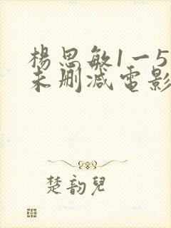 杨思敏1一5集未删减电影