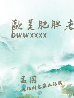 欧美肥胖老性bbwwxxxx