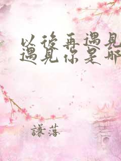 以后再遇见你再遇见你是哪首歌里面的歌词