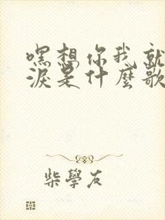 嘿想你我就掉眼泪是什么歌