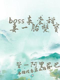 boss来袭甜妻一胎双宝全文免费