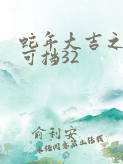 蛇年大吉之婚不可挡32