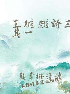 王维 杂诗三首其一