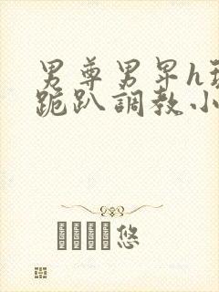男尊男卑h玩弄跪趴调教小说