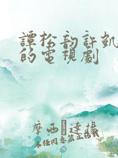 谭松韵许凯主演的电视剧 谭松韵许凯主演的电视剧