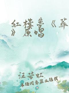 红楼梦《葬花吟》原唱