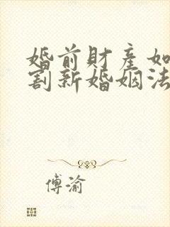 婚前财产如何分割新婚姻法