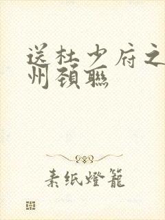 送杜少府之任蜀州颈联
