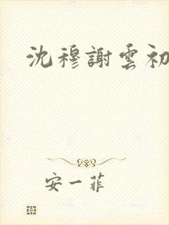 沈穆谢云初番外