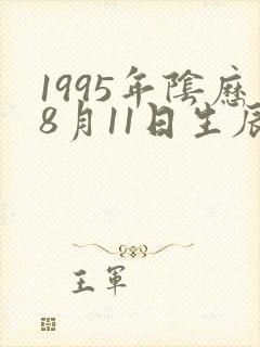 1995年阴历8月11日生辰八字