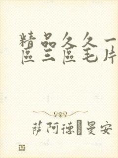 精品久久一区二区三区毛片