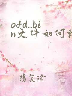 ofd..bin文件如何转换成pdf格式
