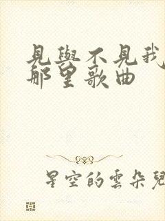 见与不见我都在那里歌曲