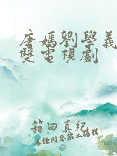 唐嫣刘学义念无双电视剧