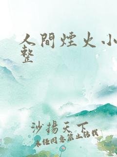 人间烟火小说完整