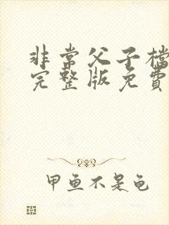 非常父子档电影完整版免费观看