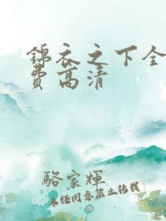 锦衣之下全集免费高清