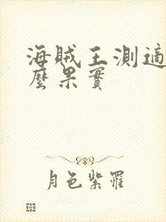 海贼王测适合什么果实 海贼王测适合什么果实