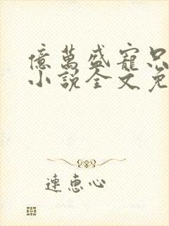 亿万盛宠只为你小说全文免费阅读