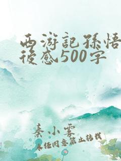 西游记孙悟空读后感500字