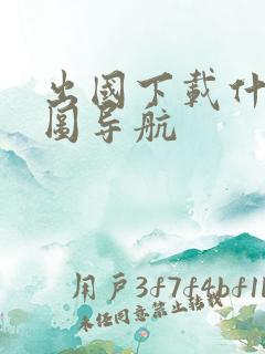 出国下载什么地图导航