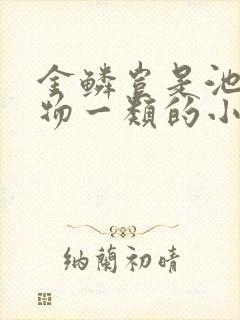 金鳞岂是池 中物一类的小说资源