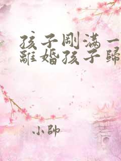 孩子刚满一周岁离婚孩子归谁