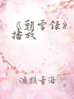 《朝雪录》免费播放