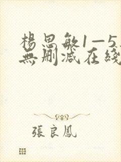 杨思敏1—5集无删减在线播放