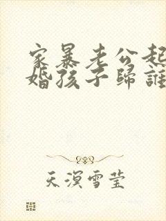 家暴老公起诉离婚孩子归谁