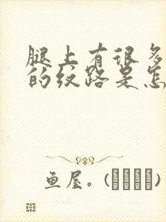 腿上有很多白色的纹路是怎么回事